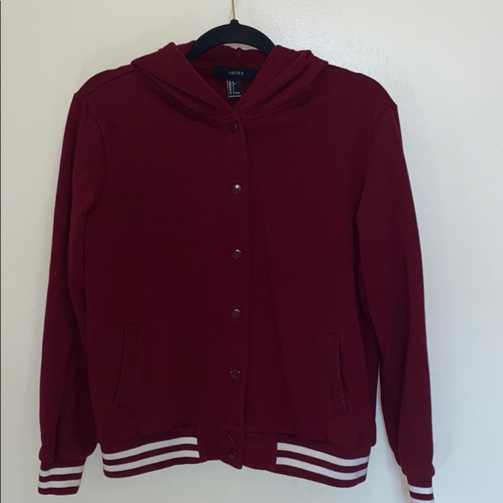 Like New Forever 21 Letterman Jacket Large